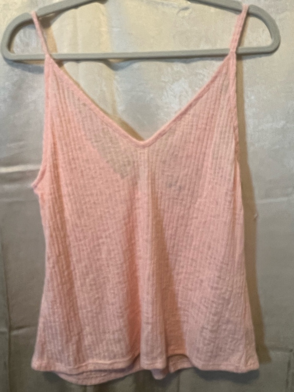 PST by Project Social T Los Angeles: Peach V-Neck Skinny-Strap Tank, NWOT